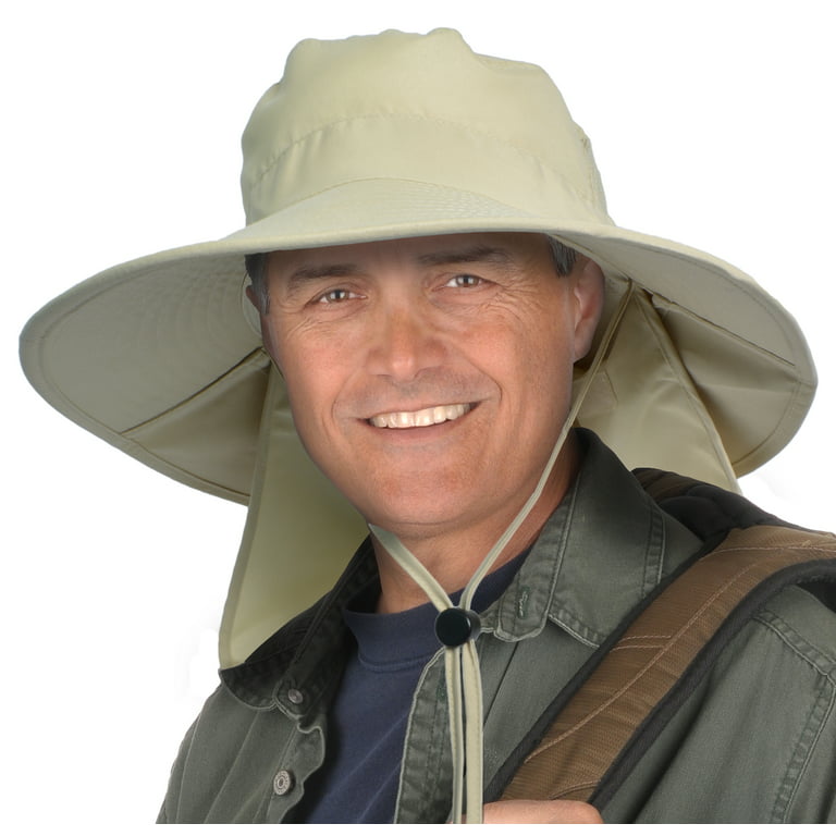 Sun Blocker Outdoor Sun Protection Fishing Cap with Neck Flap Wide