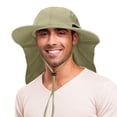 thumbnail image 1 of Tirrinia Sun Blocker Sun Hats for Men with Neck Flap and Wide Brim for Outdoor Camping, Hiking, Hunting, and Fishing, Sun Hat for Men, 1 of 7