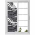 thumbnail image 1 of Sun Blocking Glass Window Film, Black Grey Ombre Window Privacy Film Frosted, Abstract Grey Wave Texture Gradient Reusable Windows Privacy Sticker for Home Decor, Nursery, 23.6 x 78.7 Inches, 1 of 9