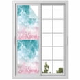 thumbnail image 1 of Sun Blocking Glass Window Film, Pink Turquoise Ombre Window Privacy Film Frosted, Abstract Beach Waves Gradient Reusable Windows Privacy Sticker for Home Decor, Nursery, 23.6 x 78.7 Inches, 1 of 9