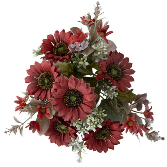 Sun Bouquet,Artificial Flowers Gardening Home Decoration Artificial Flowers Artificial Sunflowers Event Decoration Hand Bouquets