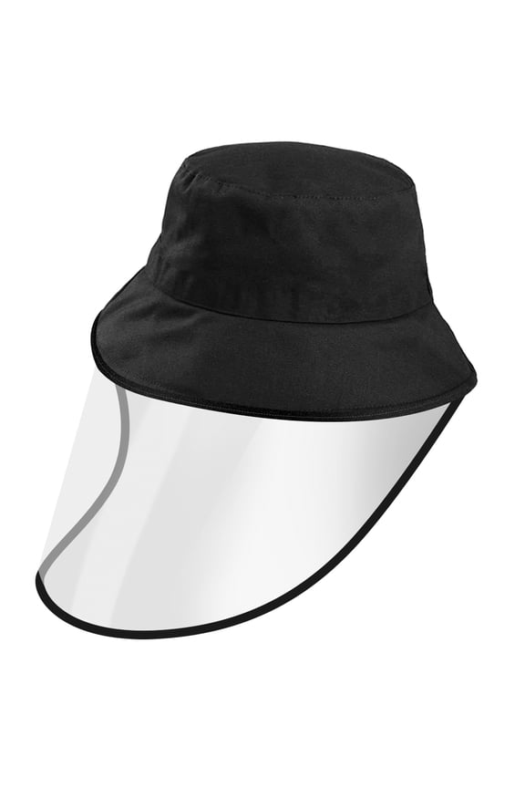 Sun Bucket Hat TeqHome Fishman Hat Packable Travel Hat Summer Beach Fishing Hat with Face Cover for Men Women Kids Black