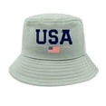 thumbnail image 1 of Sun Bucket Hat For Women Men Usa Letter Solid Color Hat Trendy Adjustable Summer Hat July 4 Independence Day American Honors Bucket Hat Fishing Hat Comfort Fishing Hat Sport Outdoor, 1 of 2