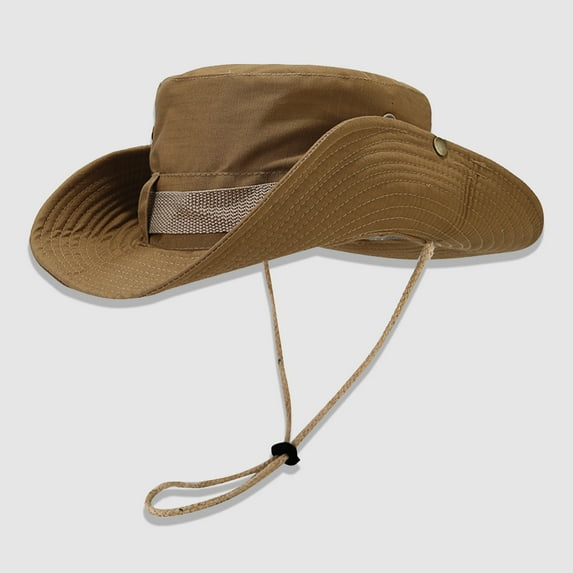 Sun Bucket Hat for Women Wide Brim UPF 50+ Fisherman Hats for Fishing Hiking Safari Beach Outdoor Quick Dry with Windproof Cord