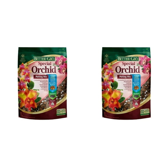 Sun Bulb Better-Gro Special Orchid Flower Potting Soil, 8 Qt (2 Pack)