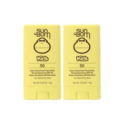 Sun Bum Kids SPF 50 Clear Sunscreen Face Stick | Wet or Dry Application | Hawaii 104 Reef Act Compliant Octinoxate & Oxybenzone Free Broad Spectrum UVA/UVB Sunscreen | 0.53 oz Pack of 2