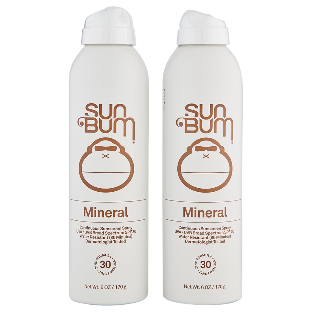 Sun Bum Mineral SPF 30 Sunscreen Spray 2 ct 6 oz