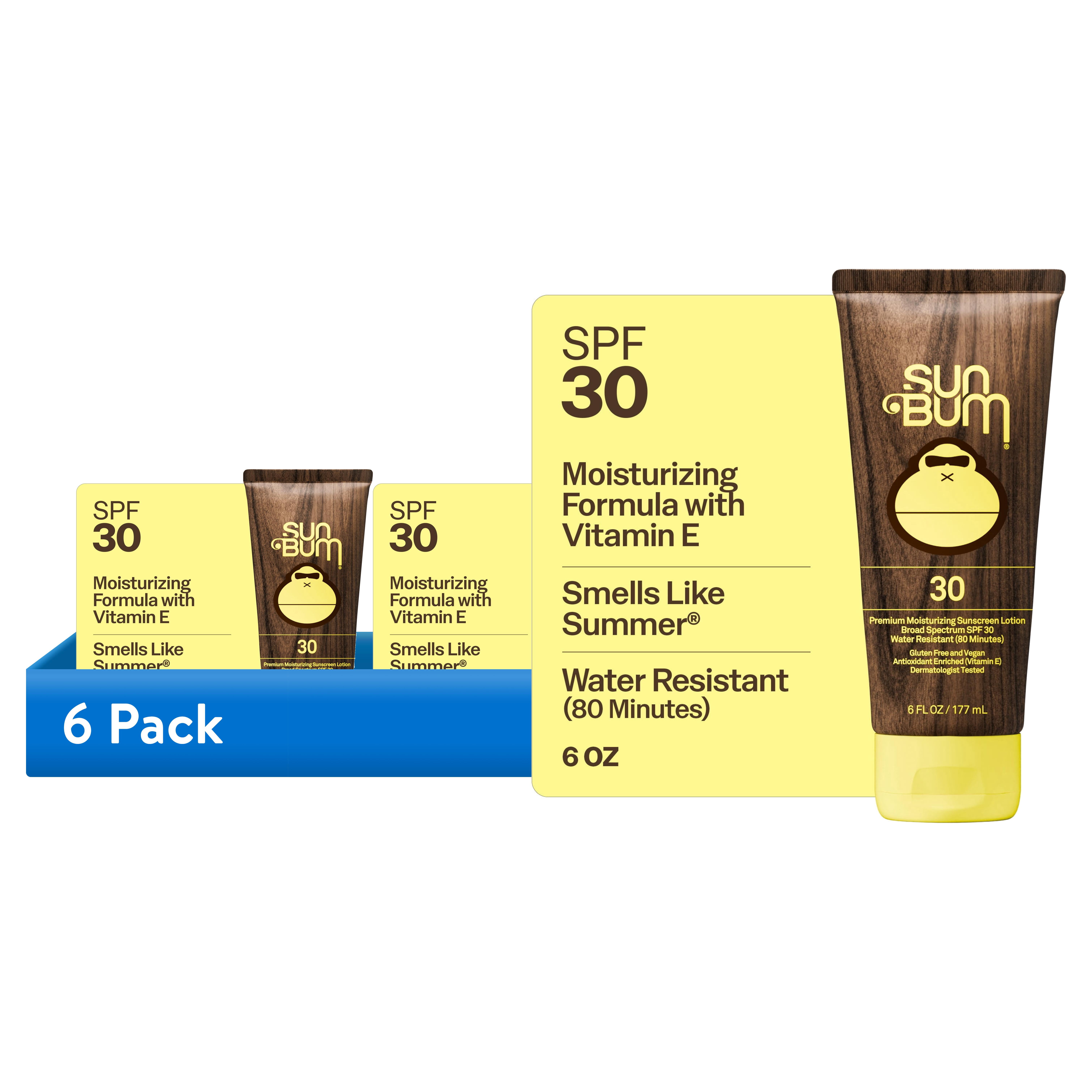 (6 pack) Sun Bum Premium Moisturizing Sunscreen Lotion, SPF 30, 6 oz