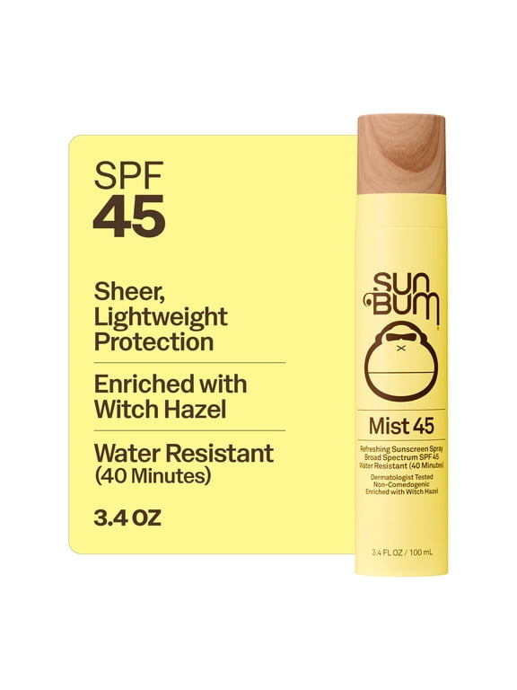 Refreshing Face Mist Sunscreen, Original, SPF 45, 3.4 oz
