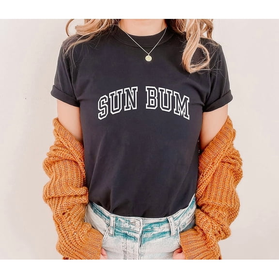 Sun Bum Shirt, Summer Beach T-Shirt, Trendy Beach Shirts for Women, Summer Vacation Shirts, Womens Oversized Beach Shirt Tshirt All Size S-5XL