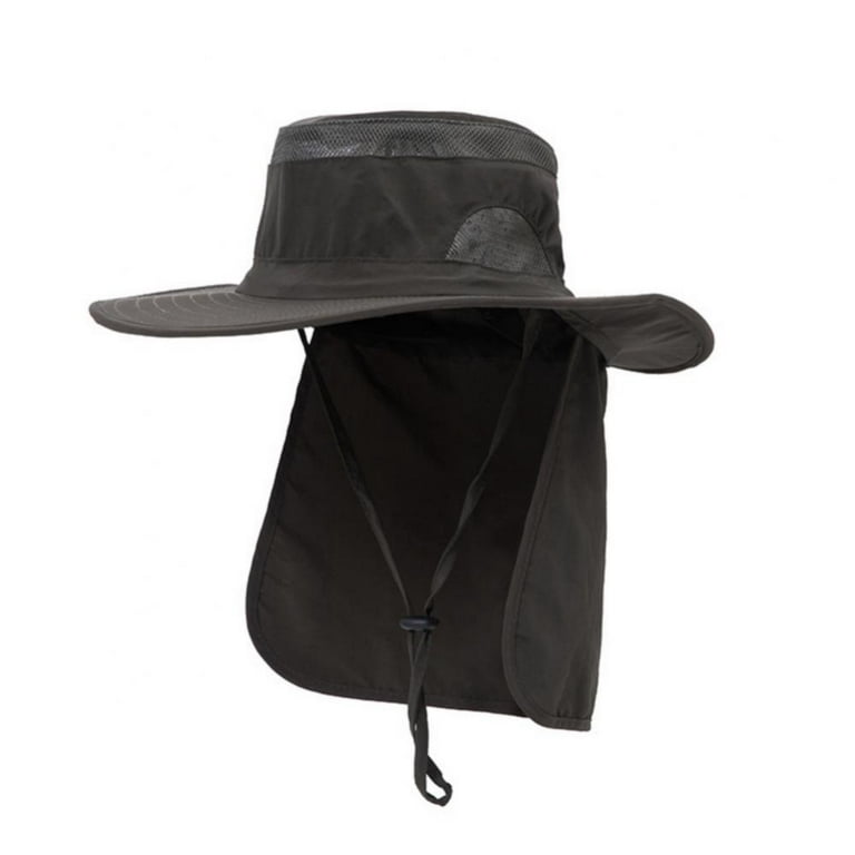 Sun Cap Fishing Hats Sun Protection w/UPF 50+ Neck & Face Flap Cover Summer  Travel Beach Hat for Men Women 