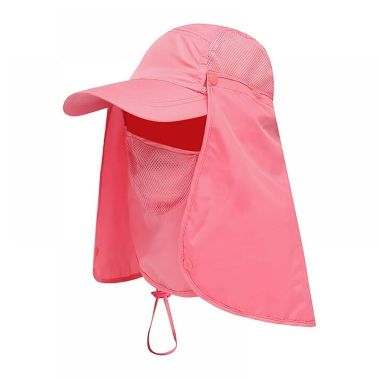 Sun Cap Fishing Hats Sun Protection w/UPF 50+ Neck & Face Flap Cover Summer  Travel Beach Hat for Men Women
