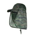 thumbnail image 1 of Sun Cap Fishing Hats with Face Mask Outdoor Sun Protection Visor Caps with Windproof Neck Face Mask Visors Flap Cover, 1 of 2