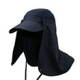 thumbnail image 1 of Sun Cap Fishing Hats with Face Mask Outdoor Sun Protection Visor Caps with Windproof Neck Face Mask Visors Flap Cover, 1 of 1