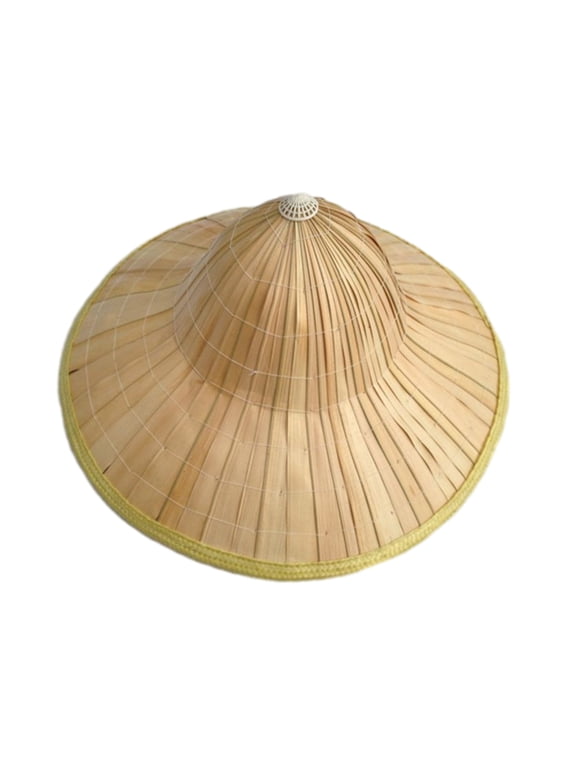 Sun Cap for Adult Wide Brim Farmer Hat Breathable Asian Oriental Cap Bamboowoven Straw Hat Outdoor Laboring Cap