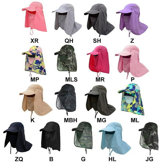 Sun Caps Fishing Hats UPF 50+ with Neck Flap Face Cover Sun Cap for Men Women Summer Outdoor Hat