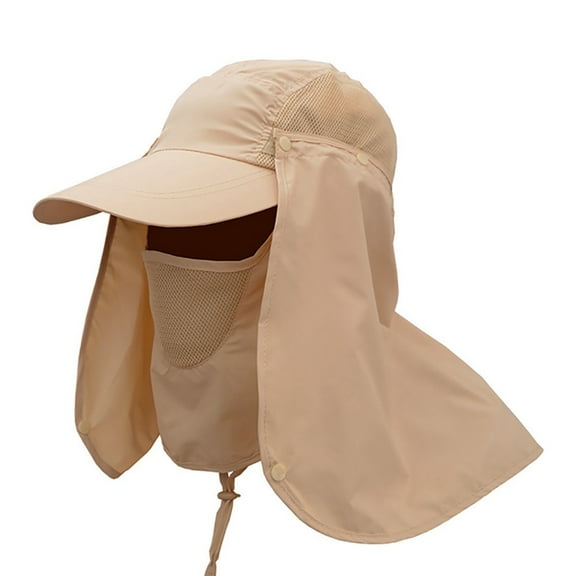 Sun Caps Fishing Hats UPF 50+ with Neck Flap Face Cover Sun Cap for Men Women Summer Outdoor Hat