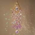 thumbnail image 1 of Sun Catcher, Crystal Prisms Suncatcher for Window Hanging, Rainbow Maker Crystal Sun Catcher Indoor Window Glass Wind Chimes Home Garden Decor Gift, Purple, 1 of 7