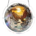 thumbnail image 1 of Sun Catcher Window Hanging, 2D Acrylic Spring Colorful Birds Pattern, 83 Pieces Jigsaw Puzzle, 1 of 4