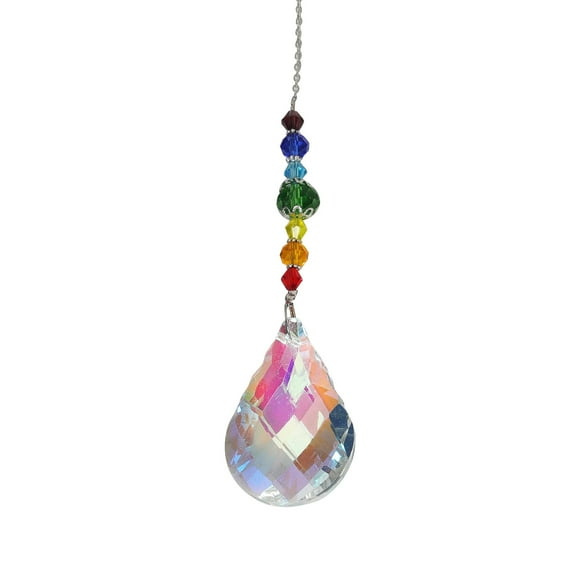 Sun Catchers under $5! Cagogo Sun Catchers with Crystals, Hanging Crystal Prisms Suncatchers, Colored Glass Window Pendant, Rainbow Maker for Home Garden, Christmas Tree Decoration Ornament
