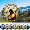 thumbnail image 1 of Sun Catchers Indoor Window, Butterfly Black Cat Acrylic Window Hanging Decoration, Sun Catcher Decor for Living Room Bedroom Summer Home Balcony Ornaments Decoration, 1 of 6