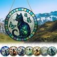 thumbnail image 1 of Sun Catchers Indoor Window, Butterfly Black Cat Acrylic Window Hanging Decoration, Sun Catcher Decor for Living Room Bedroom Summer Home Balcony Ornaments Decoration, 1 of 6