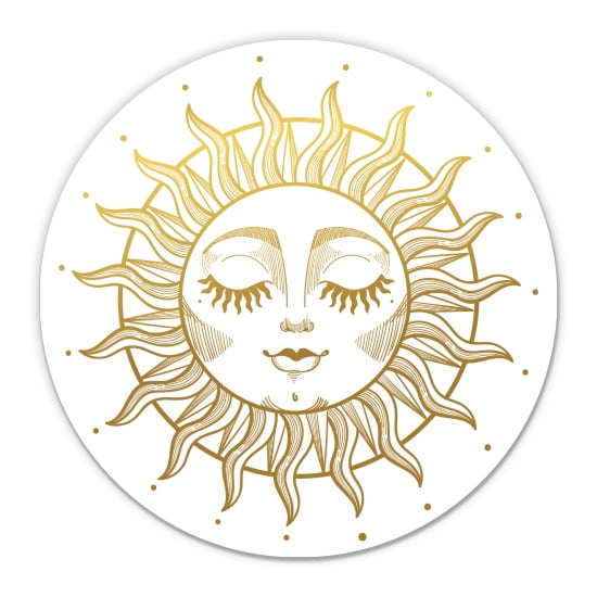 Sun Celestial Cute Pretty Boho - 3" Vinyl Sticker - For Car Laptop ...