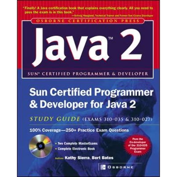 Pre-Owned Sun Certified Programmer & Developer for Java 2 Study Guide (Exam 310-035 & 310-027) (Paperback 9780072226843) by Kathy Sierra, Bert Bates, Inc Syngress Media