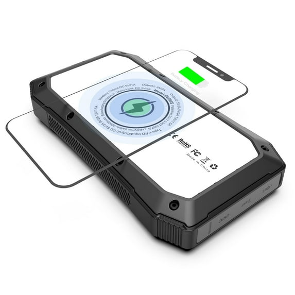 Sun Chaser Mini Solar Powered Wireless Phone Charger 10000 mAh With LED Flood Light