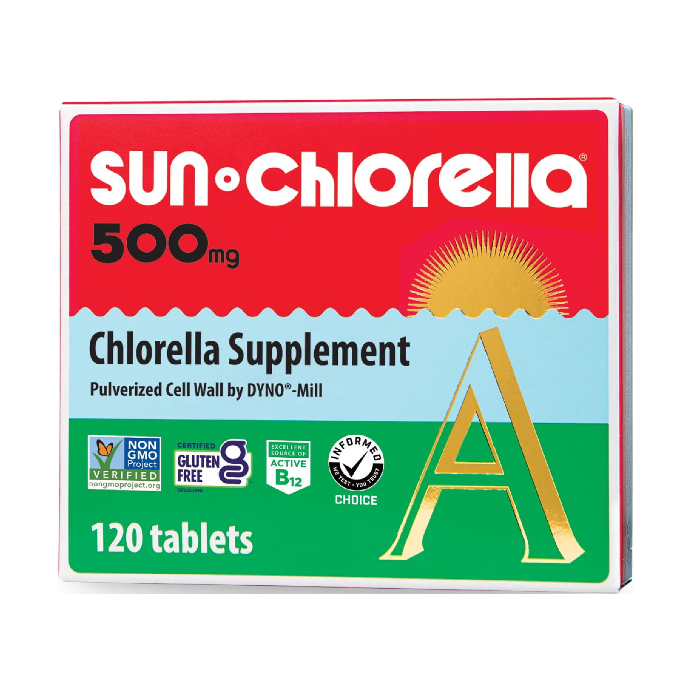 Sun Chlorella 500mg Whole Body Wellness Green Algae Superfood