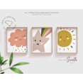 Sun Cloud And Star Wall Art Prints, Cheerful Celestial Nursery Decor ...