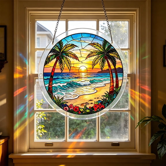 Sun Color Catcher Puzzle Kit, Unique Branches of Love Sun Acrylic Catcher Puzzle Kit for Doors, Garden, and Window Hanging, DIY Puzzle Kits for Adults
