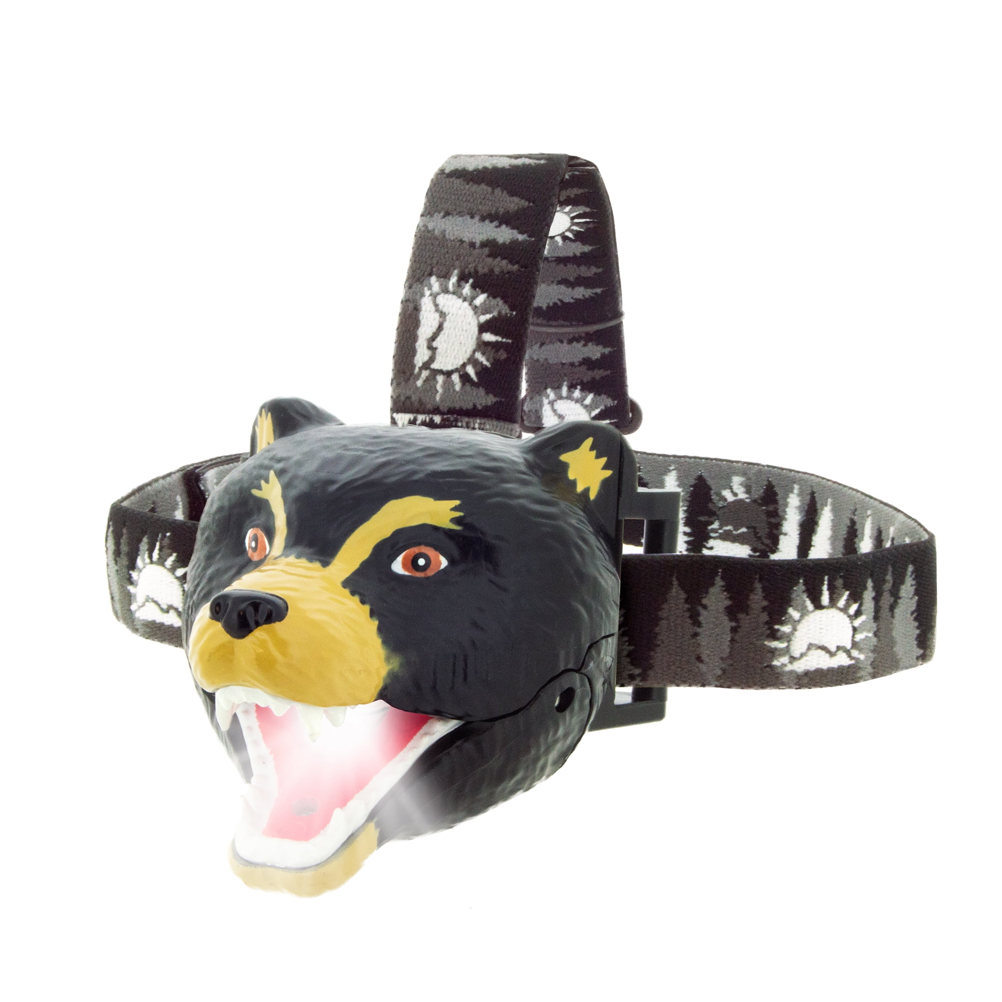 Sun Company Bear LED Headlamp - Bear Headlamps for Kids (Black Bear)