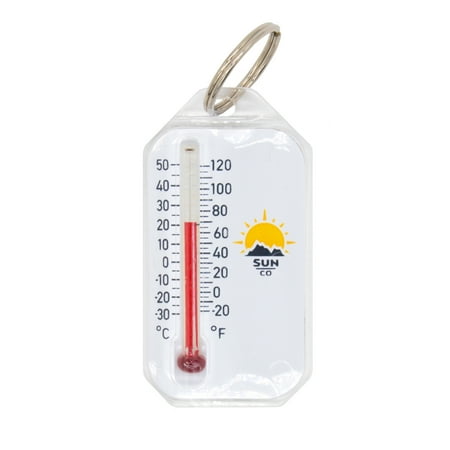 Sun Company Zip-o-gage 2 - Large Zipperpull Thermometer for Jacket, Parka, or Pack | Outdoor Thermometer with Windchill Chart on Back