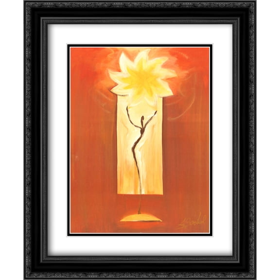 Sun Dance 2x Matted 20x24 Black Ornate Framed Art Print by Alfred Gockel