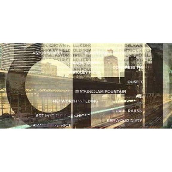 Sun Dance Graphics PDX10439FSMALL Chicago Train Station Poster Print by Gail Peck, 10 x 20 - Small