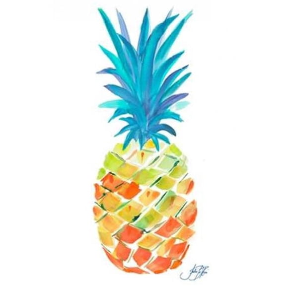 Sun Dance Graphics PDX12531ALARGE Punchy Pineapple II Poster Print by Julie Derice, 24 x 36 - Large
