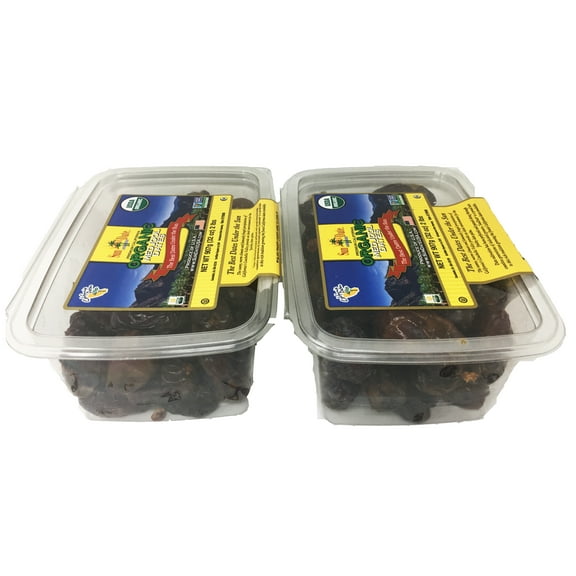Sun Date Premium California Organic Medjool Dates Pack of 2
