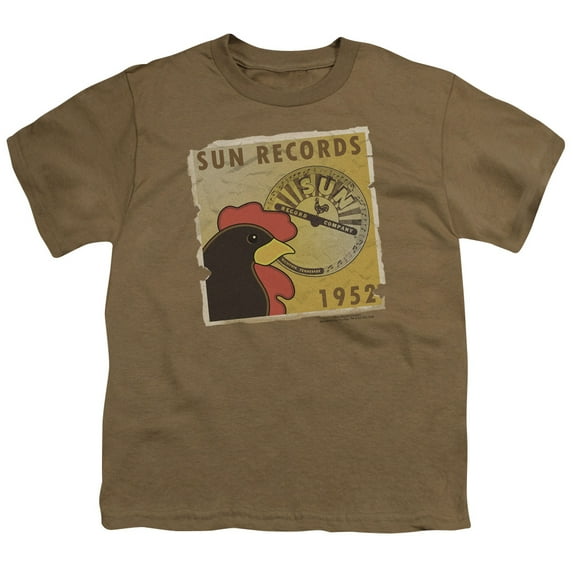 Sun Distrsd Rooster Poster 1952 S/S Youth 18/1 T-Shirt Safari Green