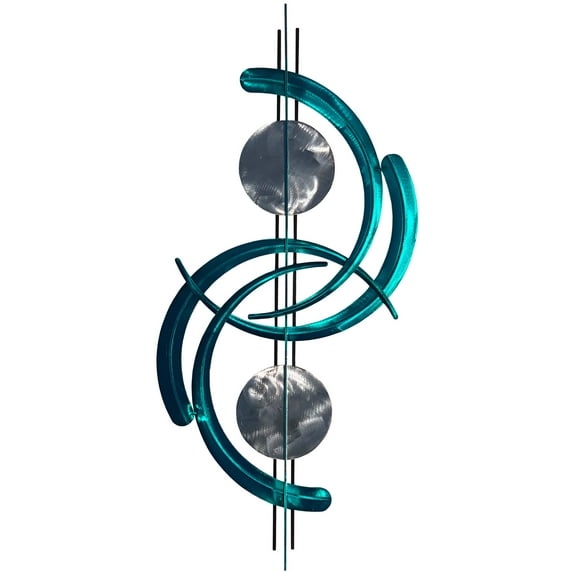 Sun Dogs 29" Metal Wall Art by Meyerdirk Art in Candy Teal