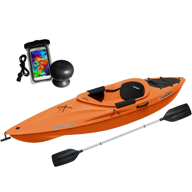 Sun Dolphin Aruba 10 SS with Speaker and Bag, Paddle Included