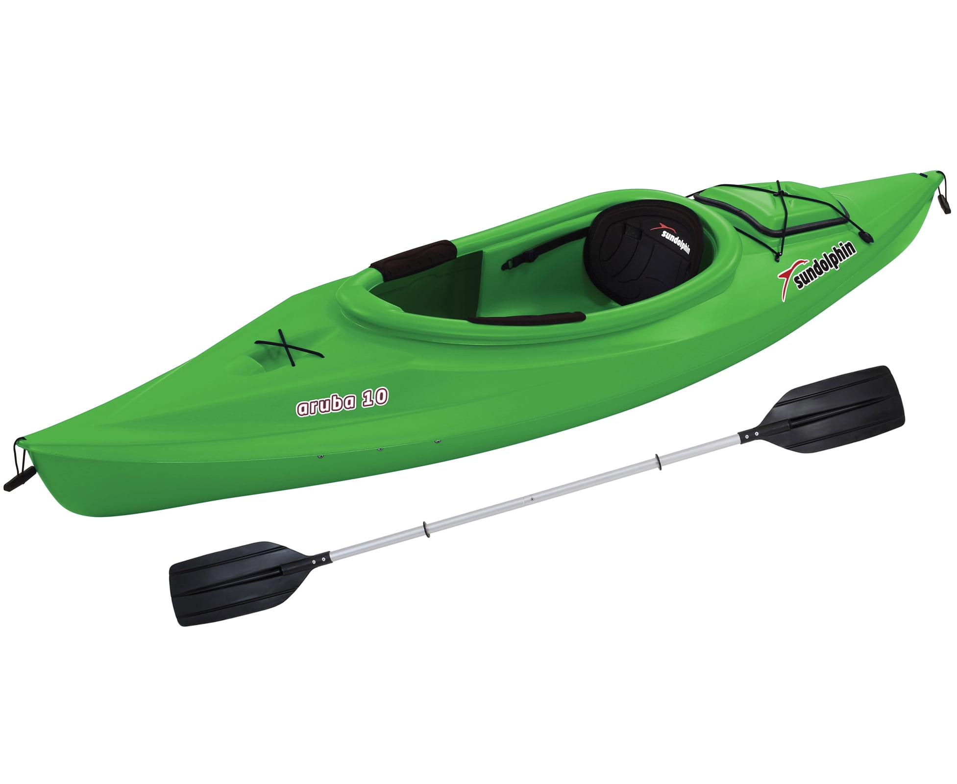 Sun Dolphin Aruba 10' Sitin Kayak Lime, Paddle Included