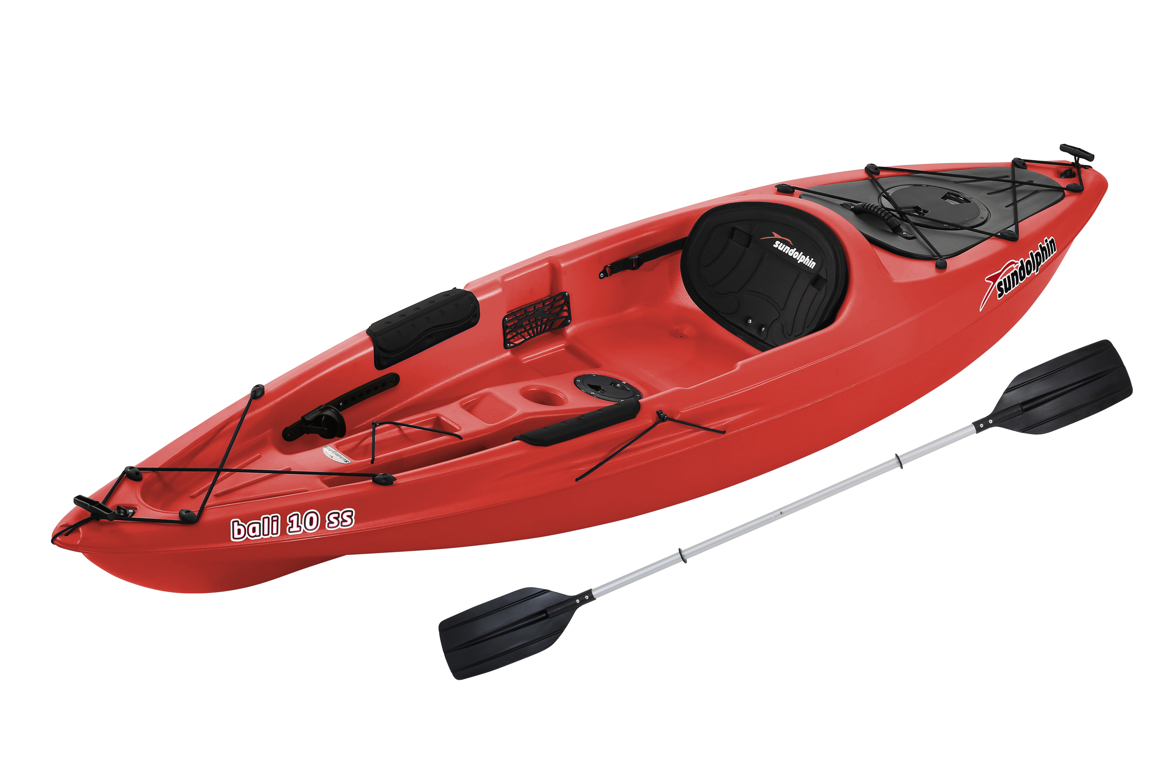 Sun Dolphin Bali 10' Sit-On Kayak Red, Paddle Included - image 1 of 4