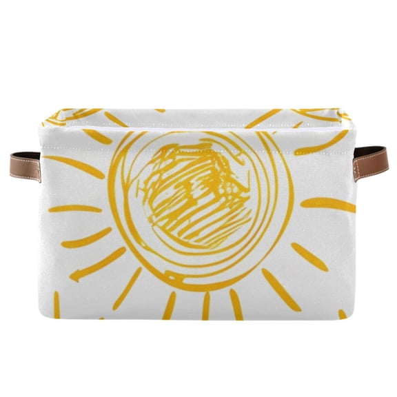 Sun Drawings Print Storage Bins Baskets With Handles Storage Box Clothes Organizer Organization Toys
