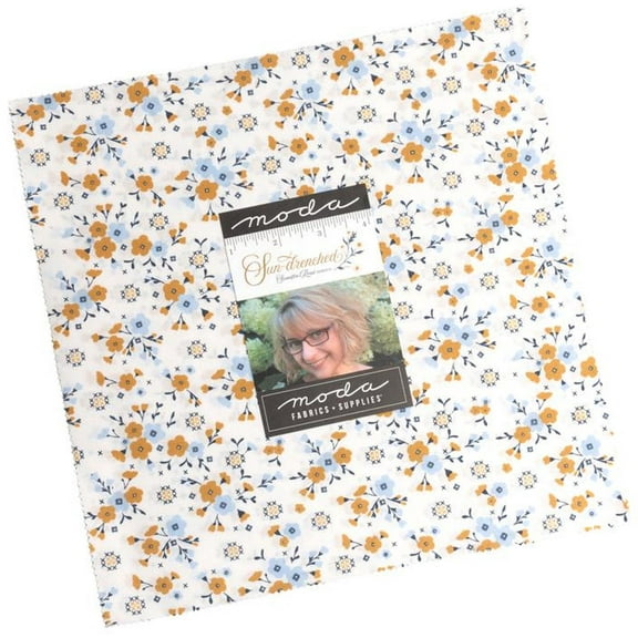 Sun Drenched Moda Fabrics Layer Cake by Sweetfire Road; 42 10-inch Precut Fabric Quilt Squares