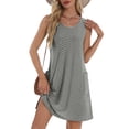 thumbnail image 1 of Sun Dresses for Women 2025 Vacation Sping Summer Casual Sundresses Women's Hawaiian Beach Eyelet Dress with Pockets, 1 of 6