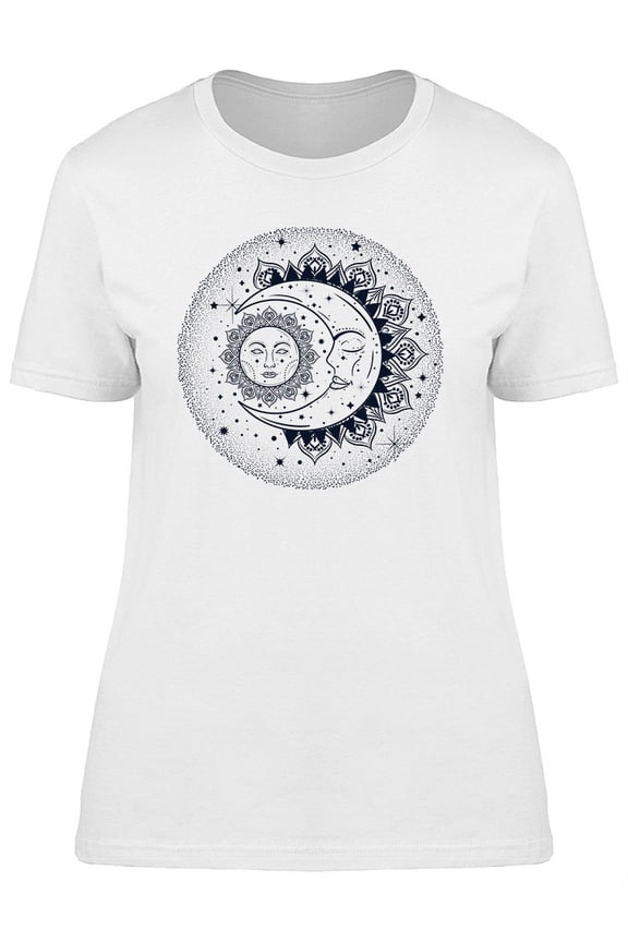 Sun Eclipse Astronomy Graphic Tee Women's -Image by Shutterstock