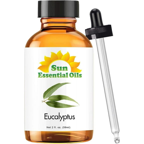 Sun Essential Oils 2oz - Eucalyptus Essential Oil - 2 Fluid Ounces