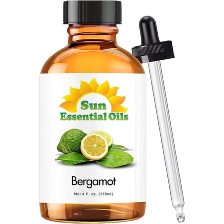 Sun Essential Oils 4oz - Bergamot Essential Oil - 4 Fluid Ounces