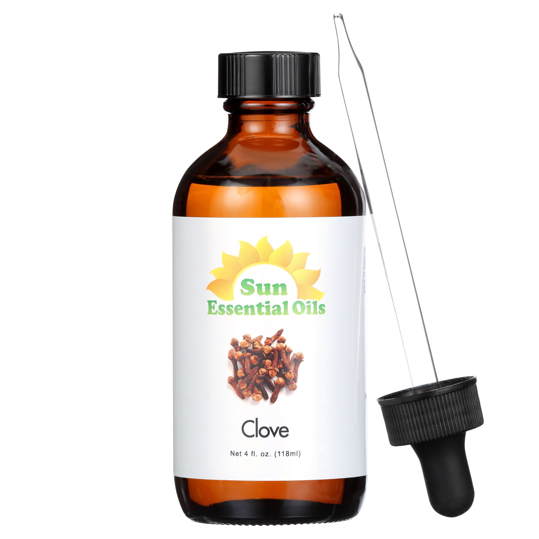 Sun Organic Clove Essential Oil 4oz Pure Therapeutic Grade